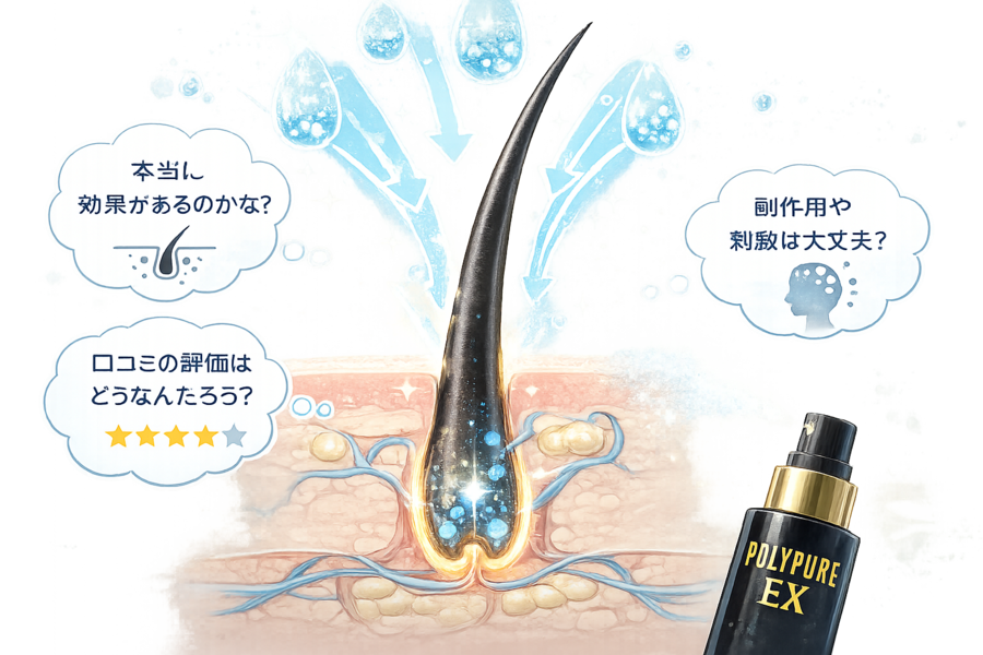 健康な頭皮・毛根のイメージ図